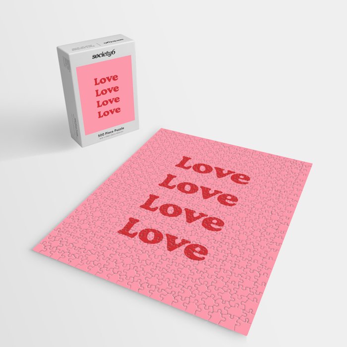 Love - pink and red Jigsaw Puzzle Gallery Image 2