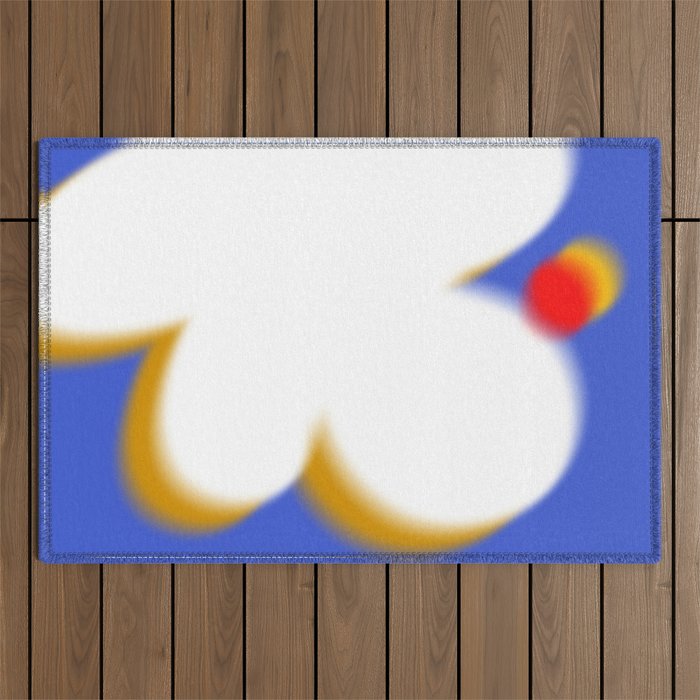 June002 - modern abstract shapes Outdoor Rug Gallery Image 1