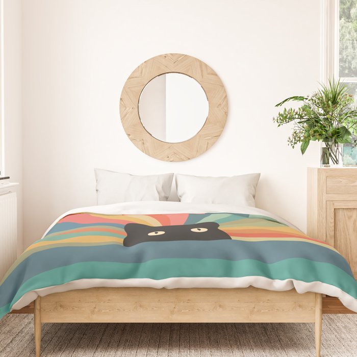 Cat Landscape 165C Duvet Cover Gallery Image 3