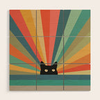 Cat Landscape 165C Wood Wall Art Gallery Image 1