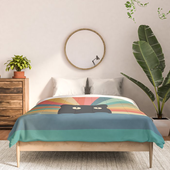 Cat Landscape 165C Comforter Gallery Image 3