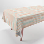Mixed Stripes Pattern VI Soft Pastel Tablecloth Gallery Image 1