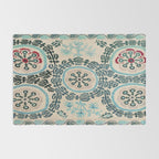 Ferghana Suzani  Northeast Uzbekistan Embroidery Print Rug Gallery Image 2