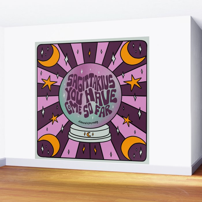Sagittarius Crystal Ball Wall Mural Gallery Image 2