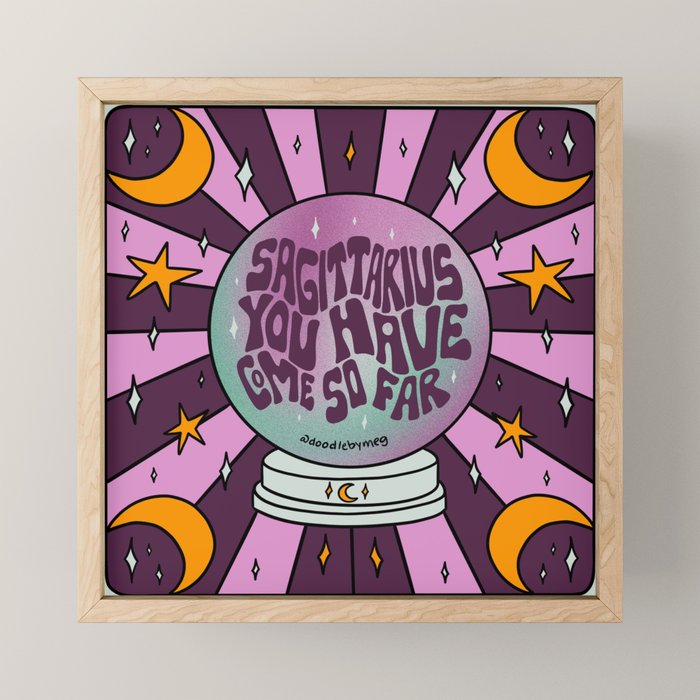 Sagittarius Crystal Ball Mini Art Print Gallery Image 1