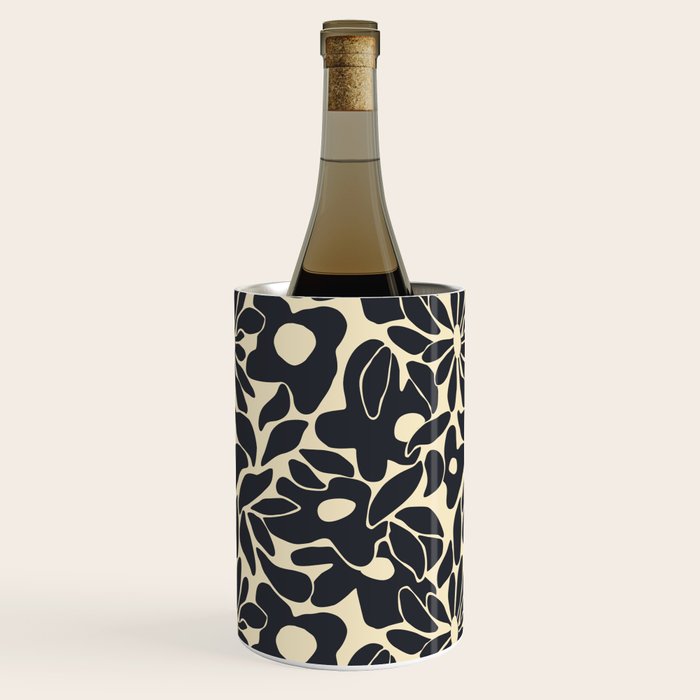 Abstract vintage flower art pattern Wine Chiller Gallery Image 2
