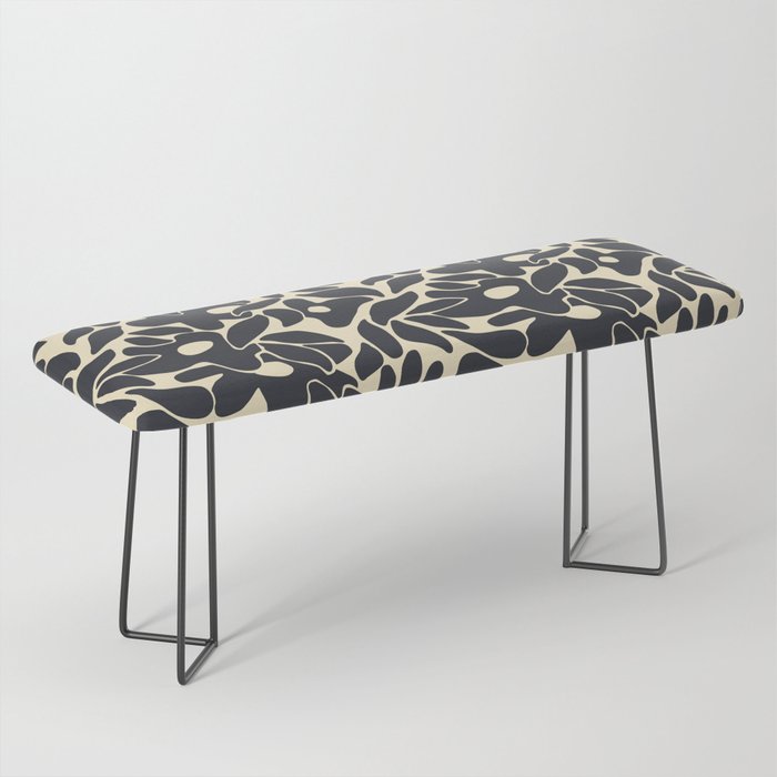 Abstract vintage flower art pattern Bench Gallery Image 1