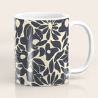Abstract vintage flower art pattern Coffee Mug Gallery Image 1