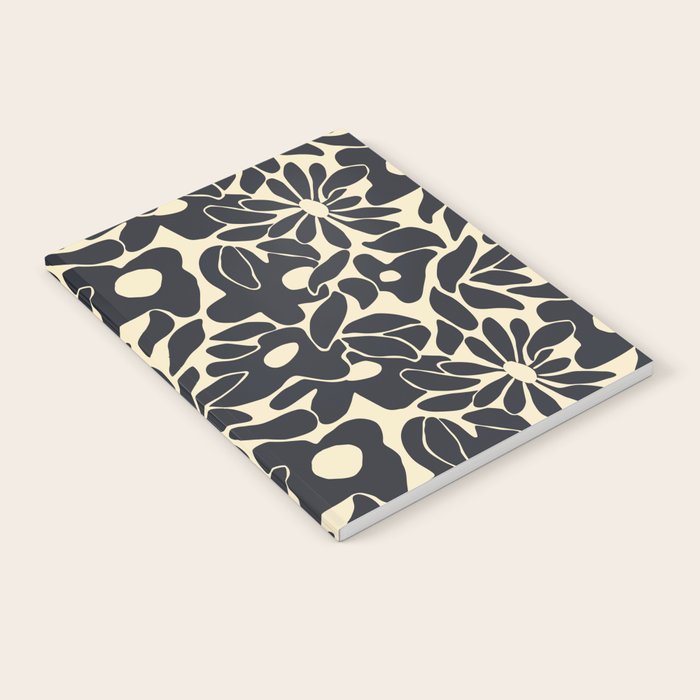 Abstract vintage flower art pattern Notebook Gallery Image 2