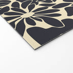 Abstract vintage flower art pattern Welcome Mat Gallery Image 2