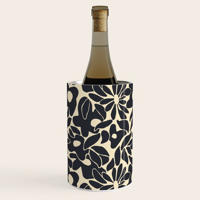 Abstract vintage flower art pattern Wine Chiller Gallery Image 3