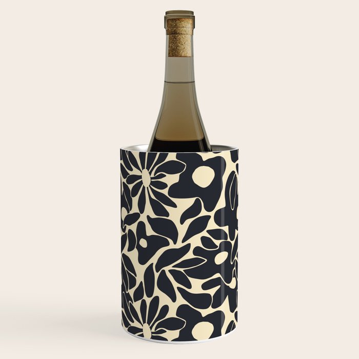 Abstract vintage flower art pattern Wine Chiller Gallery Image 1
