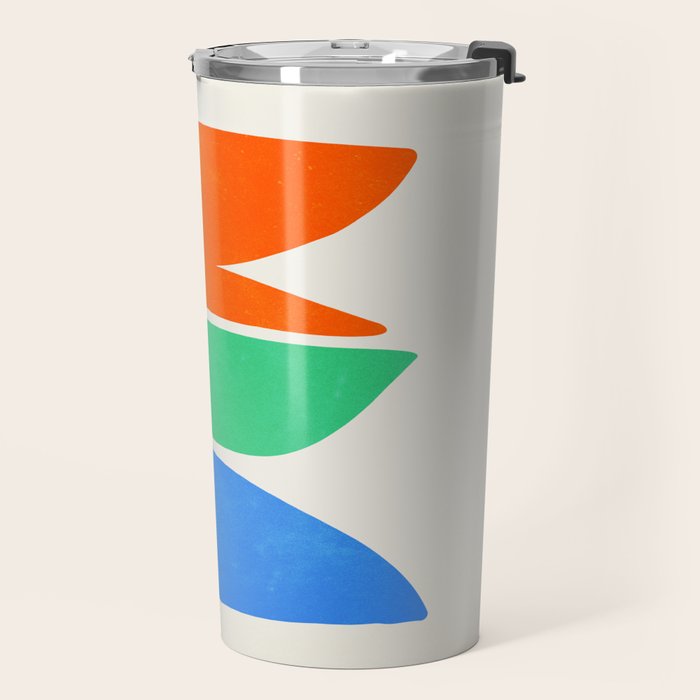 Stacked Stones: Mid Century Abstraction Travel Mug Gallery Image 2