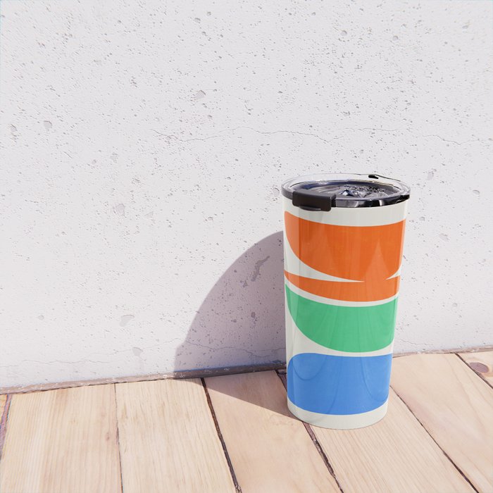 Stacked Stones: Mid Century Abstraction Travel Mug Gallery Image 4
