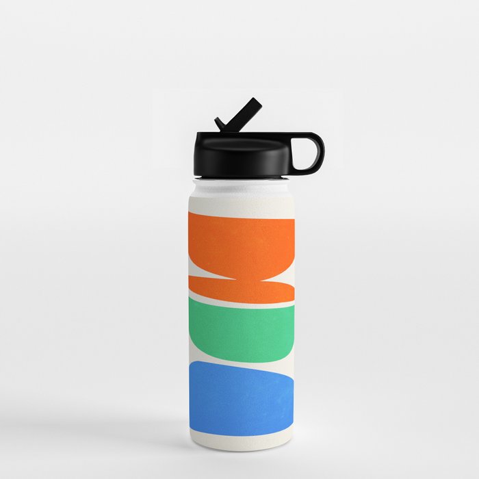 Stacked Stones: Mid Century Abstraction Water Bottle Gallery Image 1