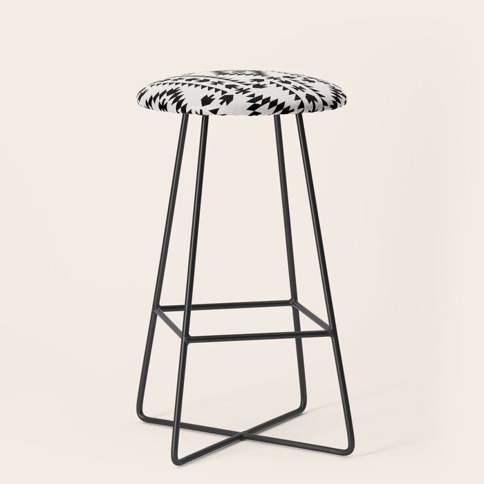GEO PANEL WHITE Stool Gallery Image 1