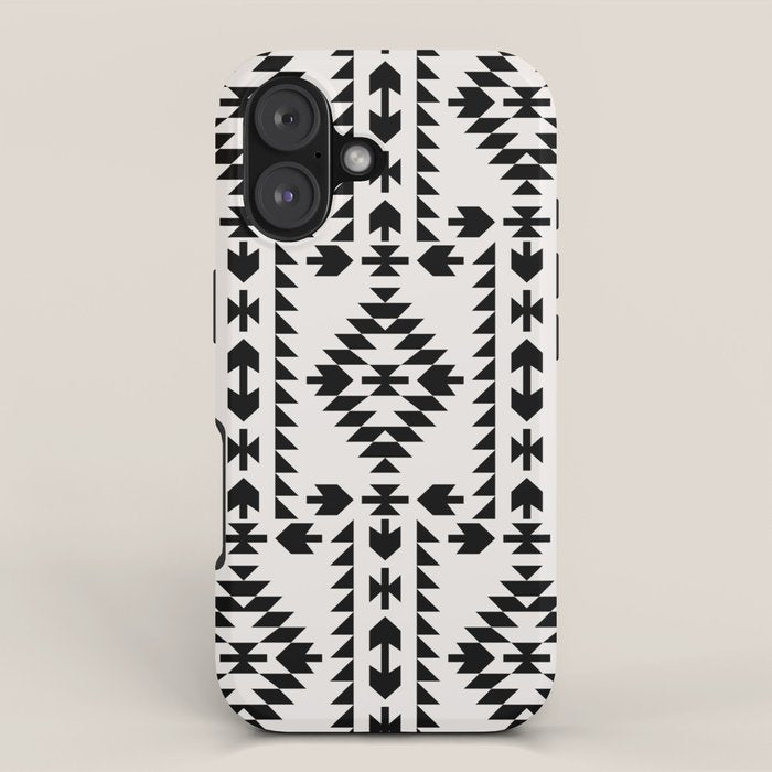 GEO PANEL WHITE iPhone Case Gallery Image 1
