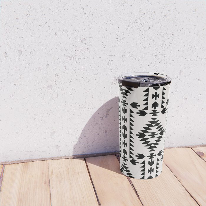 GEO PANEL WHITE Travel Mug Gallery Image 4