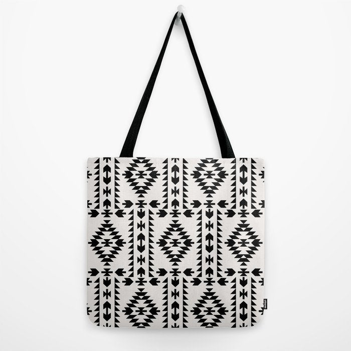 GEO PANEL WHITE Tote Bag Gallery Image 2