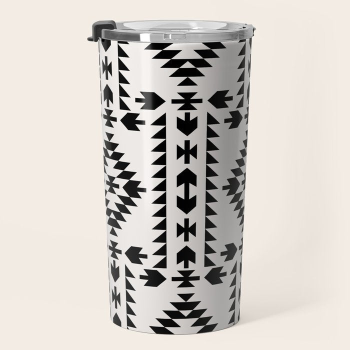 GEO PANEL WHITE Travel Mug Gallery Image 3