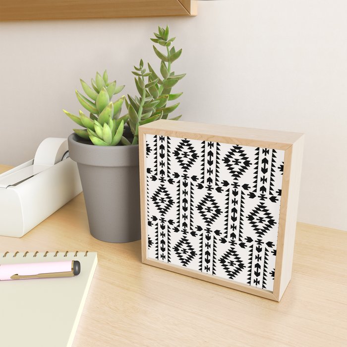 GEO PANEL WHITE Mini Art Print Gallery Image 2