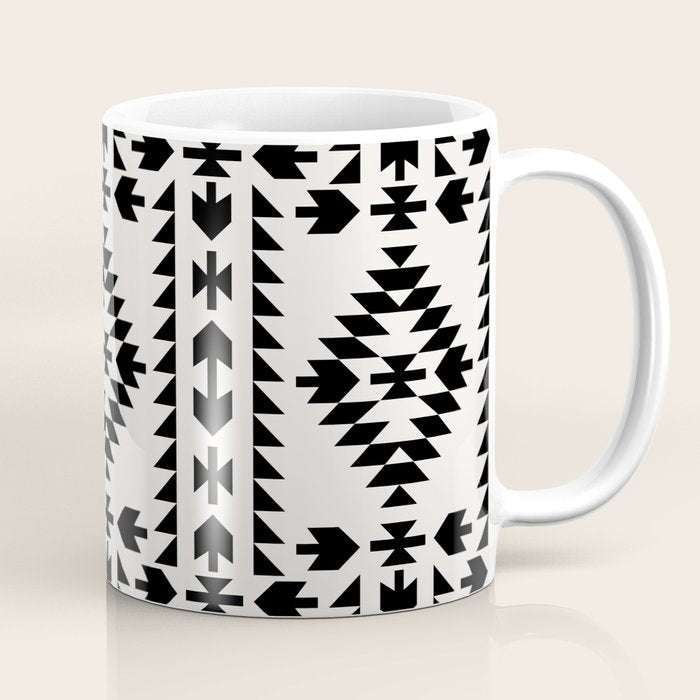 GEO PANEL WHITE Coffee Mug Gallery Image 1