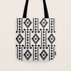 GEO PANEL WHITE Tote Bag Gallery Image 1