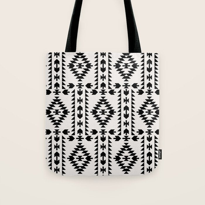 GEO PANEL WHITE Tote Bag Gallery Image 1