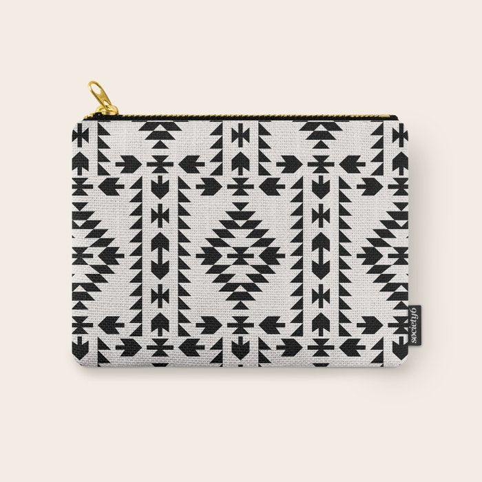 GEO PANEL WHITE Carry All Pouch Gallery Image 1