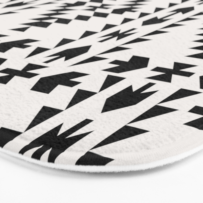 GEO PANEL WHITE Bath Mat Gallery Image 3