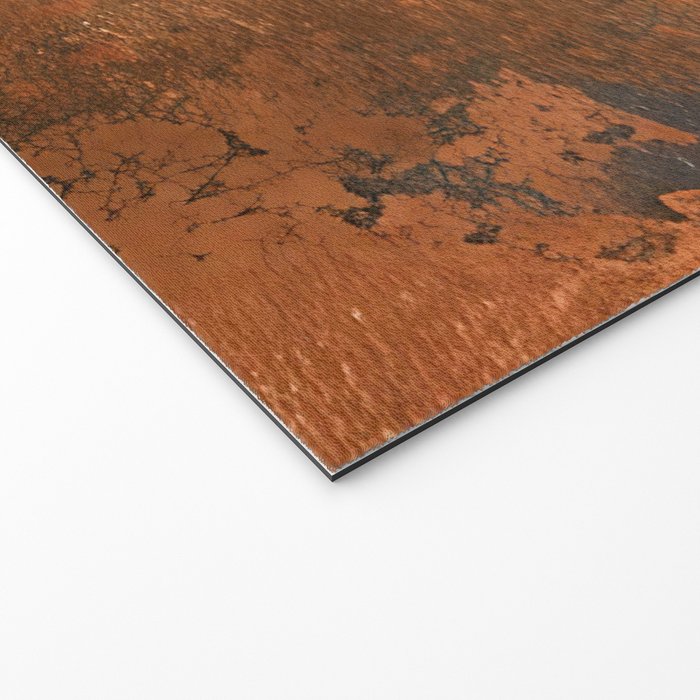 Japandi Art Copper and Black Rust Welcome Mat Gallery Image 2