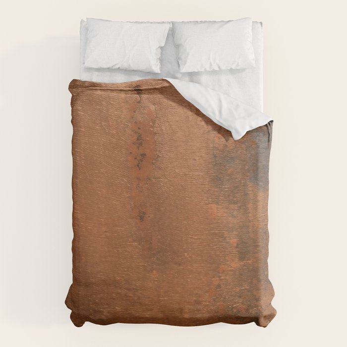 Japandi Art Copper and Black Rust Duvet Cover Gallery Image 6