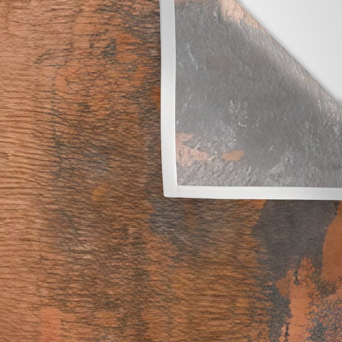 Japandi Art Copper and Black Rust Wall Tapestry Gallery Image 3