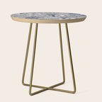 cryptid crowd blue off white Side Table Gallery Image 1
