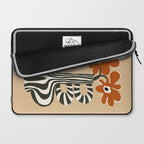 Retro flowerpot with stripe  Laptop Sleeve Gallery Image 2