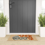 Retro flowerpot with stripe  Welcome Mat Gallery Image 3