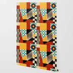 Retro Textured Modern Geometry City   Wallpaper Gallery Image 2