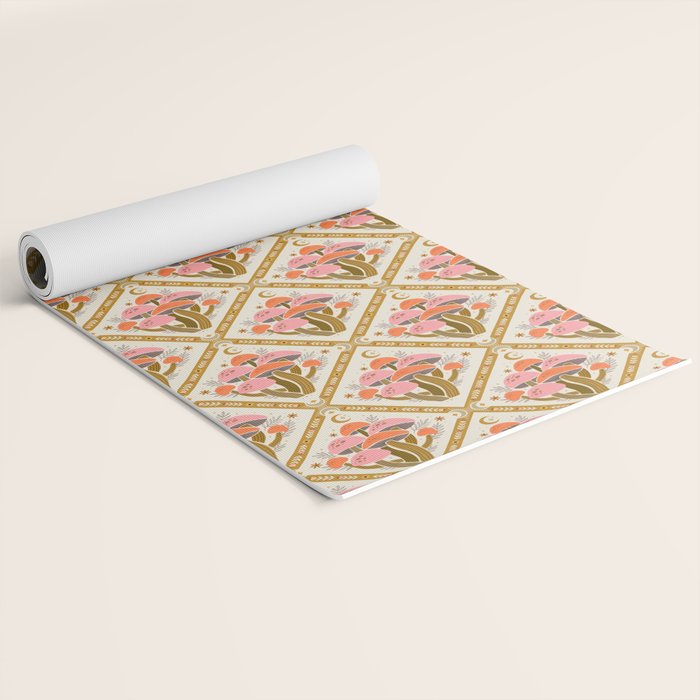 Mushrooms and Moons - Light Yoga Mat Gallery Image 2