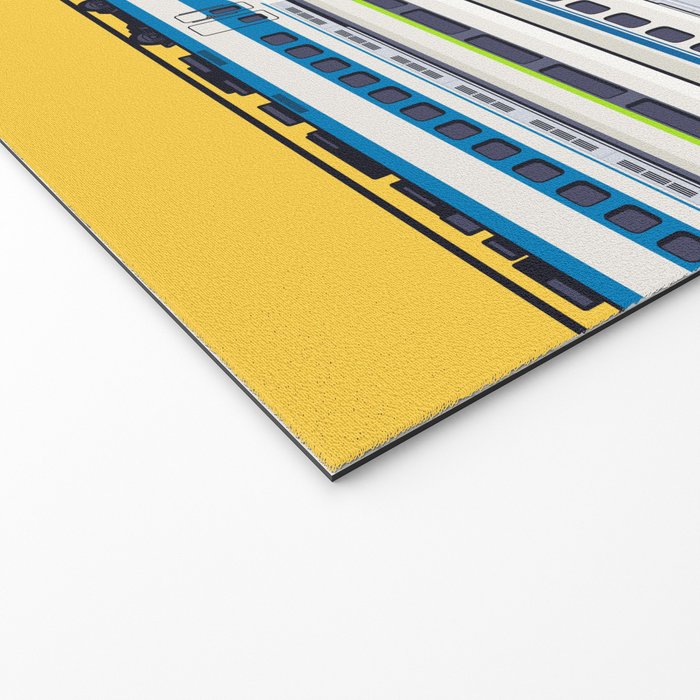 Shinkansen Bullet Train Evolution - Yellow Welcome Mat Gallery Image 2