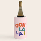 OOH LA LA! colorful french typography Wine Chiller Gallery Image 1