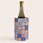 Retro Flowers Check Pattern XIII Wine Chiller Gallery Image 1