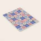 Retro Flowers Check Pattern XIII Notebook Gallery Image 3
