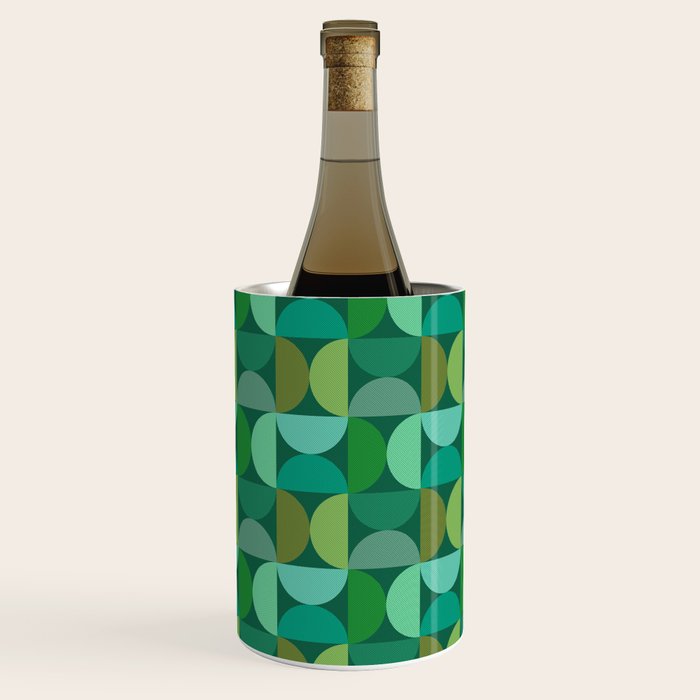 Mid Century Modern Shapes - Green Wine Chiller Gallery Image 1