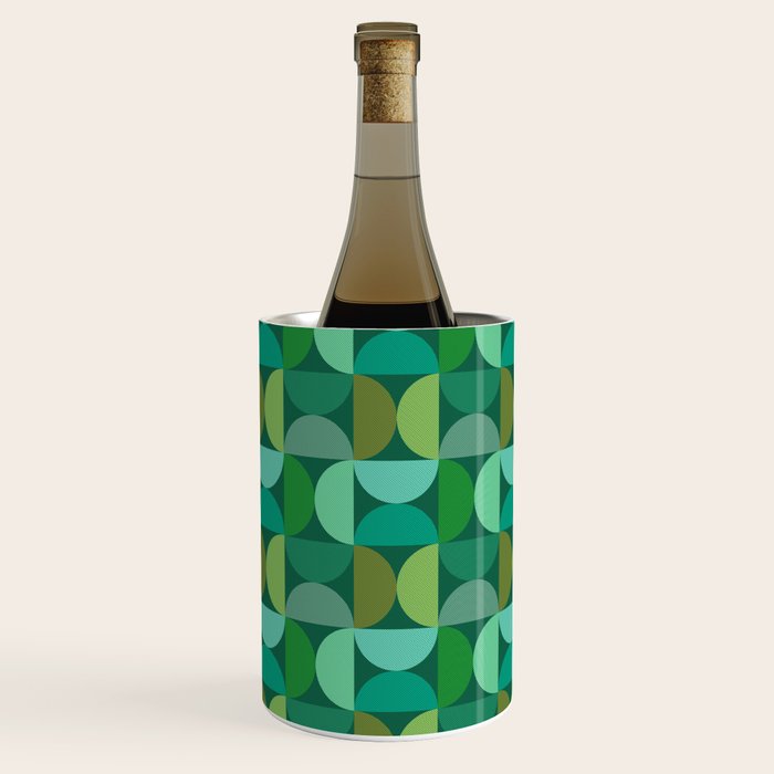 Mid Century Modern Shapes - Green Wine Chiller Gallery Image 2