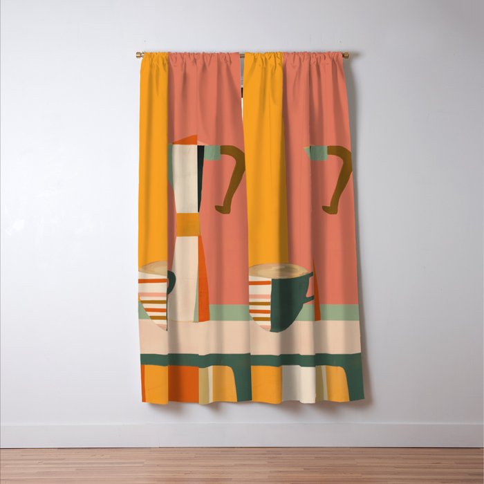 Sunset Moka Window Curtain Gallery Image 3