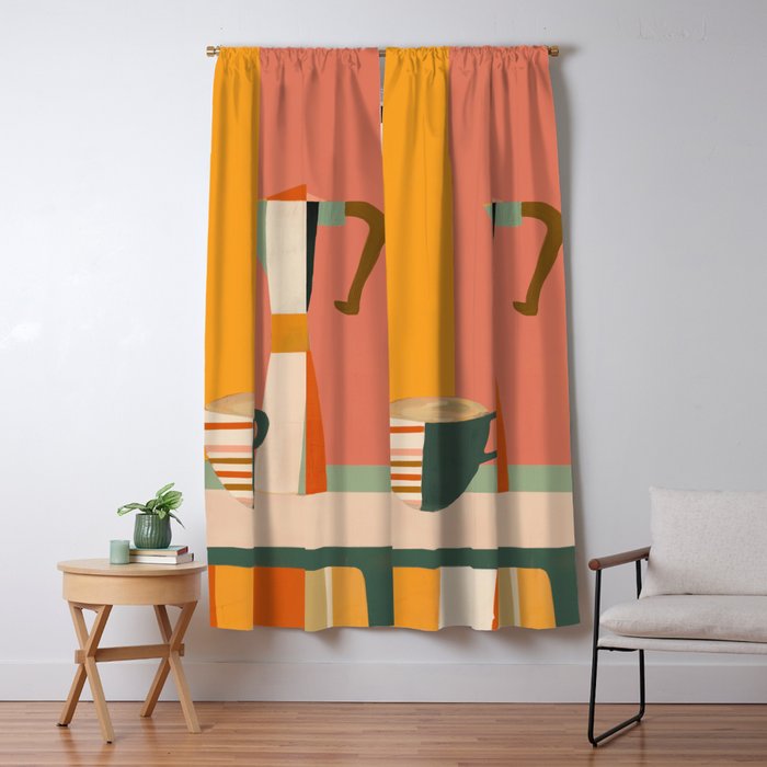 Sunset Moka Window Curtain Gallery Image 5