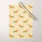 Fractal Geometric Unicorn Wrapping Paper Gallery Image 1