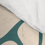 Oh, Daisy! Teal, off-white, yellow Comforter Gallery Image 4