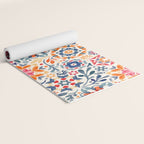 Watercolor Kaleidoscope Floral - desaturated Yoga Mat Gallery Image 2