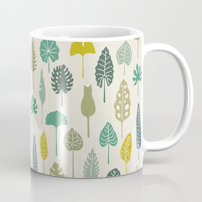 Cat and Plant 49 Coffee Mug Gallery Image 1